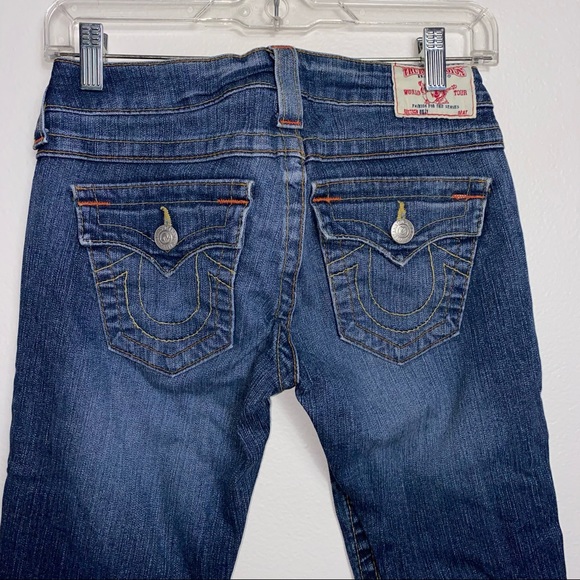 Vintage y2K True Religion Billy Straight Jeans Medium Wash 26 - Picture 7 of 7